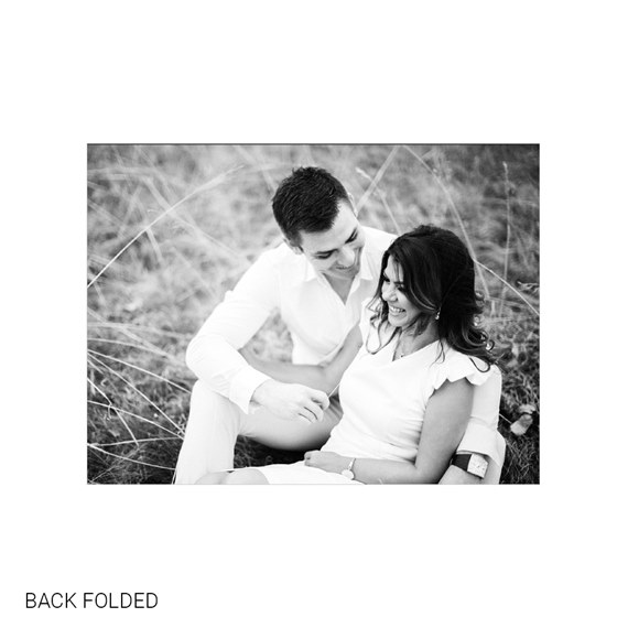 photo placeholder with white border and caption area