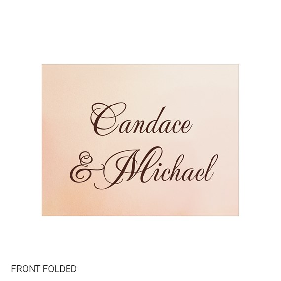 invitation card with cursive text