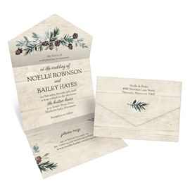 Rustic Beauty - Seal and Send Wedding Invitations