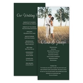Picture Perfect - Wedding Program