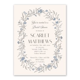 Framed in Floral - Bridal Shower Invitations