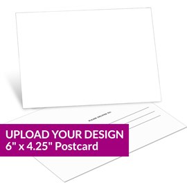 Upload Your Design - 6 x 4.25  Postcard