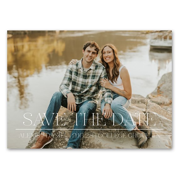 photo placeholder, save the date magnet design