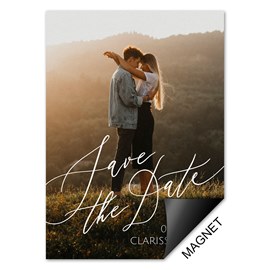 Flourishing Text - Save the Date Magnets