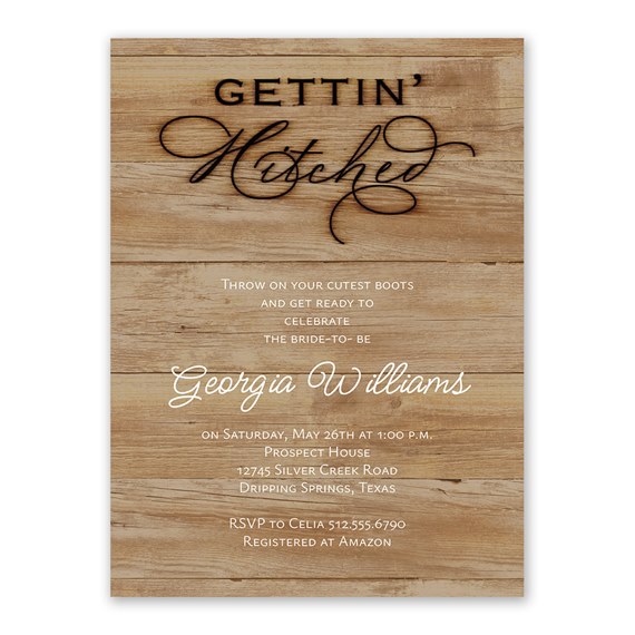 wooden background invitation with decorative text