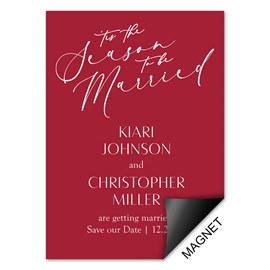 Wedding Season - Holiday Save the Date Magnets