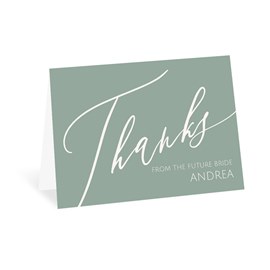 Chic Script - Bridal Shower Thank You Card