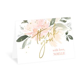 Pink Blooms - Bridal Shower Thank You Card