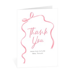 Blushing Bride - Bridal Shower Thank You Card