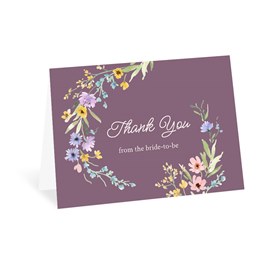 Spring Blooms - Bridal Shower Thank You Card
