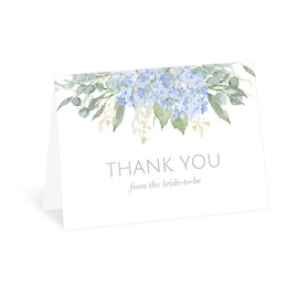 Hydrangea Border - Bridal Shower Thank You Card