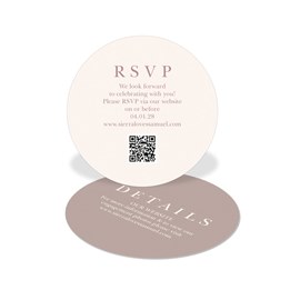 Rose Border - Wedding Insert Card