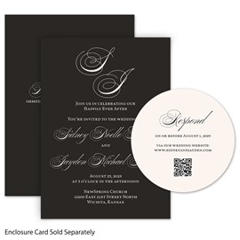 Formal Monogram - Wedding Invitations