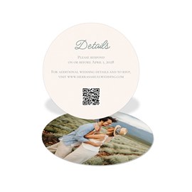 Sketched Leaves - Wedding Insert Card