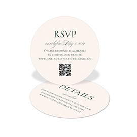 Joined Together - Wedding Insert Card