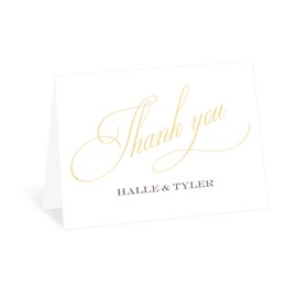 Golden Calligraphy - Thank You Card