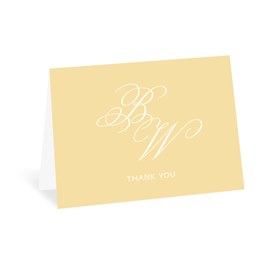 Forever Monogram - Thank You Card