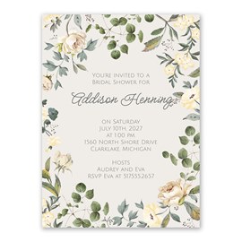 Yellow Floral - Bridal Shower Invitations
