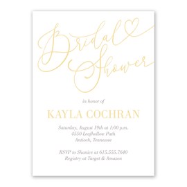 Sweet Calligraphy - Bridal Shower Invitations