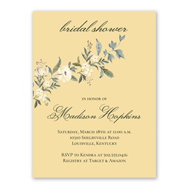 Wrapping Floral - Bridal Shower Invitations