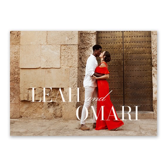 couple photo placeholder with names