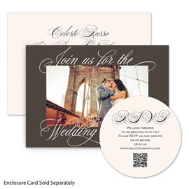 Scrawling Calligraphy - Wedding Invitations