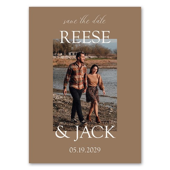 save the date magnet with customizable text area