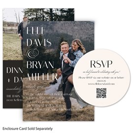 Aligned Text - Wedding Invitations