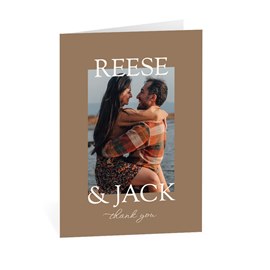 Stacked Names - Thank You Card