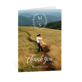 Classic Monogram - Thank You Card