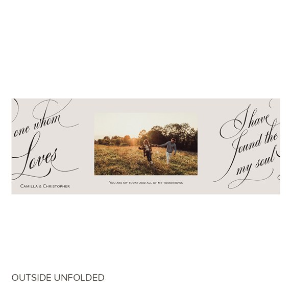 photo placeholder with elegant text design