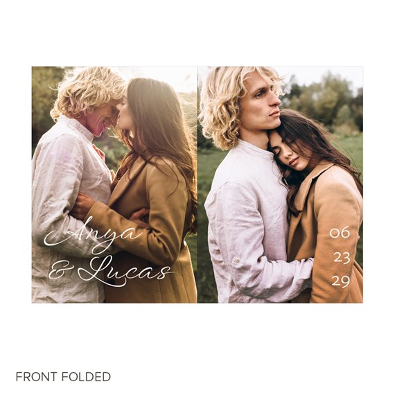 photo placeholder with customizable text area