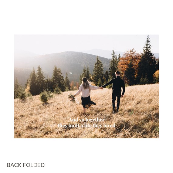 invitation with photo placeholder and text