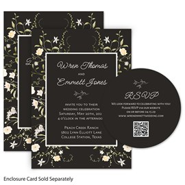 Wildflower Border - Wedding Invitations