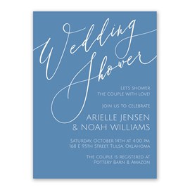 Chic Script - Couples Shower Invitations