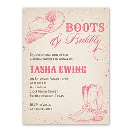 Western Details - Bridal Shower Invitations
