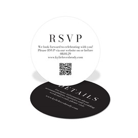 Initialed - Wedding Insert Card