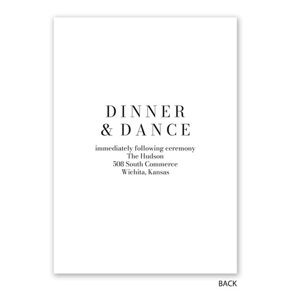 simple modern invitation with text