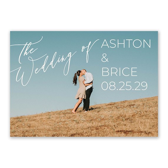 wedding invitation design with customizable text area