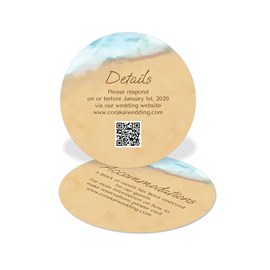 Written in the Sand - Wedding Insert Card