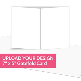 Upload Your Design - 7 x 5 Gatefold Birth Announcement