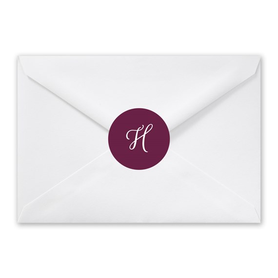 envelope with monogram seal