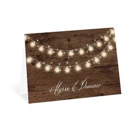 Glowing Rustic - Thank You Card