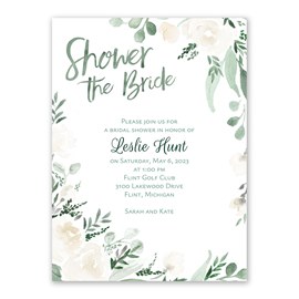 Painted Floral - Bridal Shower Invitations