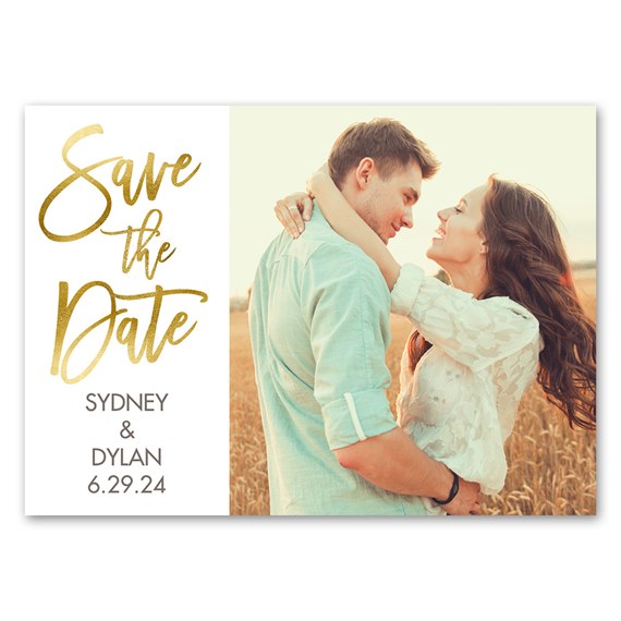 save the date magnet with photo area