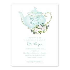 Tea Time - Bridal Shower Invitations