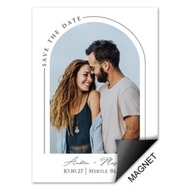 Curved Border - Save the Date Magnets