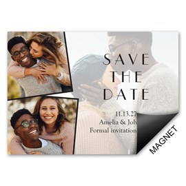Layered Photos - Save the Date Magnets
