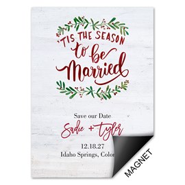 Married Season - Holiday Save the Date Magnets