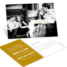 Triple Photo Effect - Save the Date Postcards